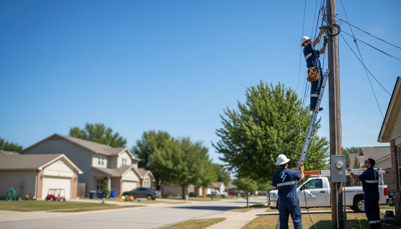 Residential electrician providing installation services in Belle Valley, OH